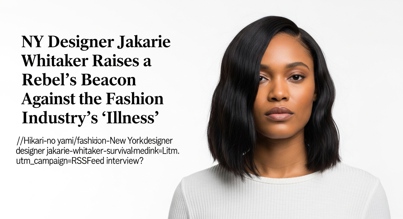 NYデザイナーJakarie Whitaker、ファッション業界の「病」に反逆の狼煙を上げる