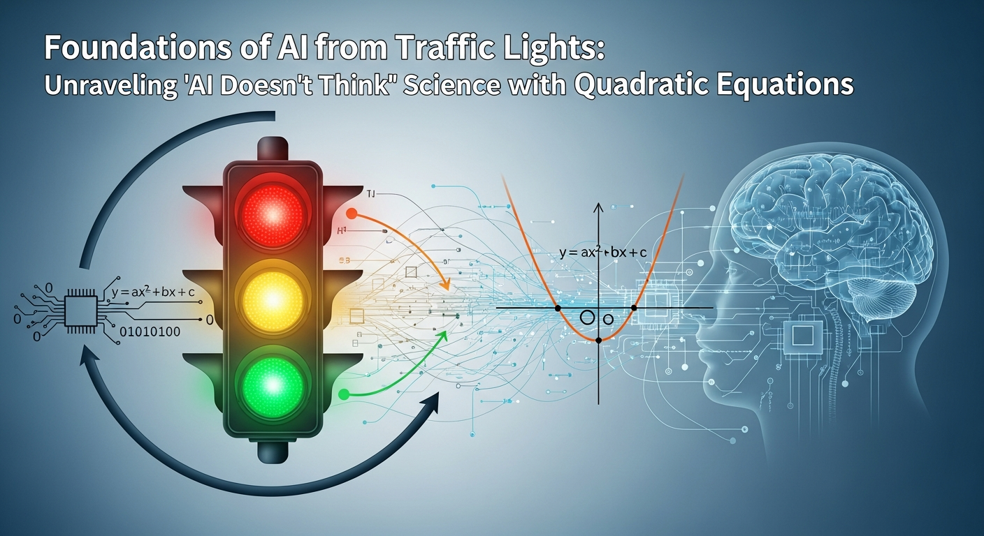 信号機から学ぶAIの基礎:二次方程式で紐解く「AIは思考しない」科学