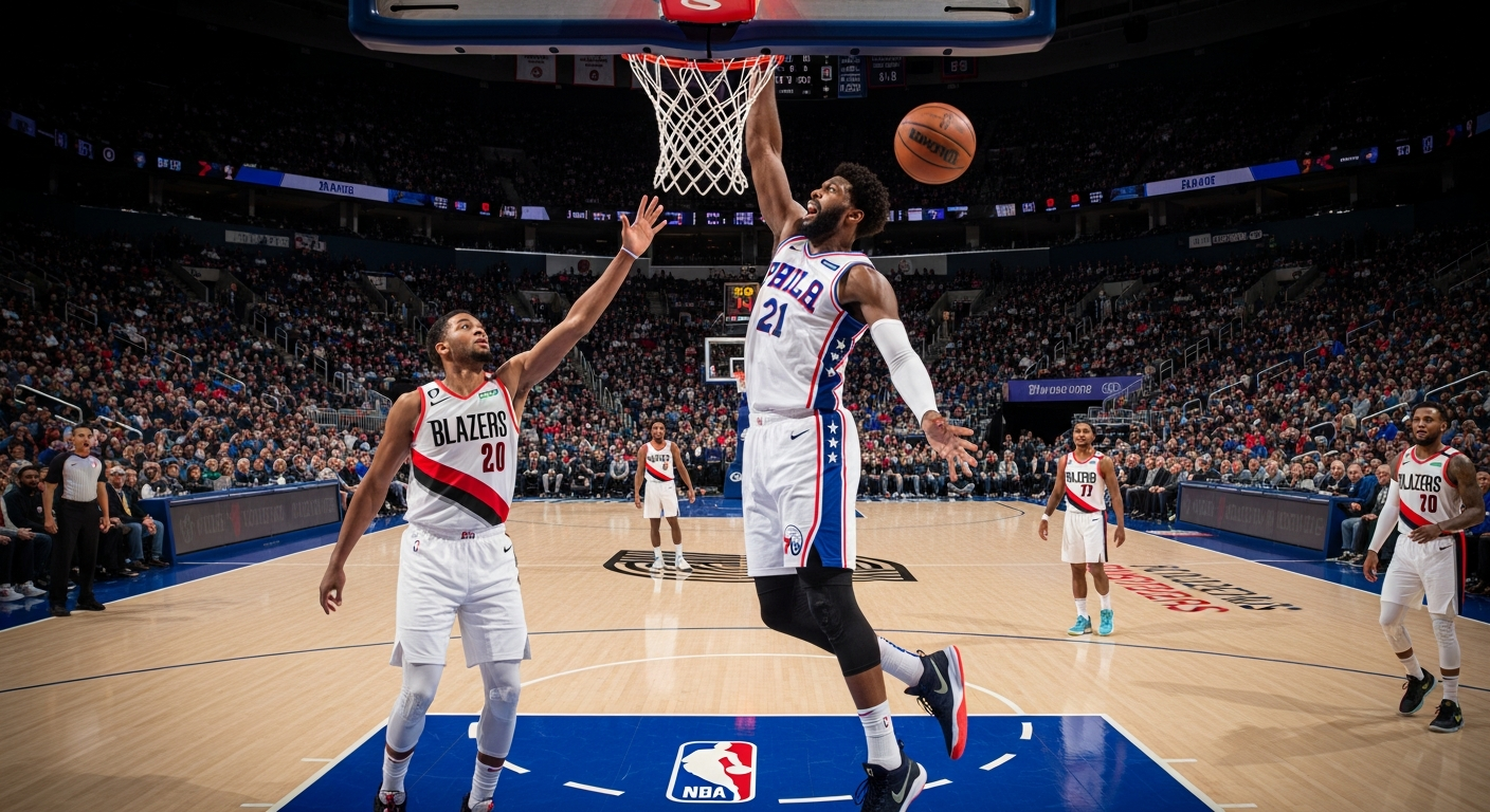 【NBA予想】絶好調の76ers、ロード最終戦でブレイザーズに快勝なるか？