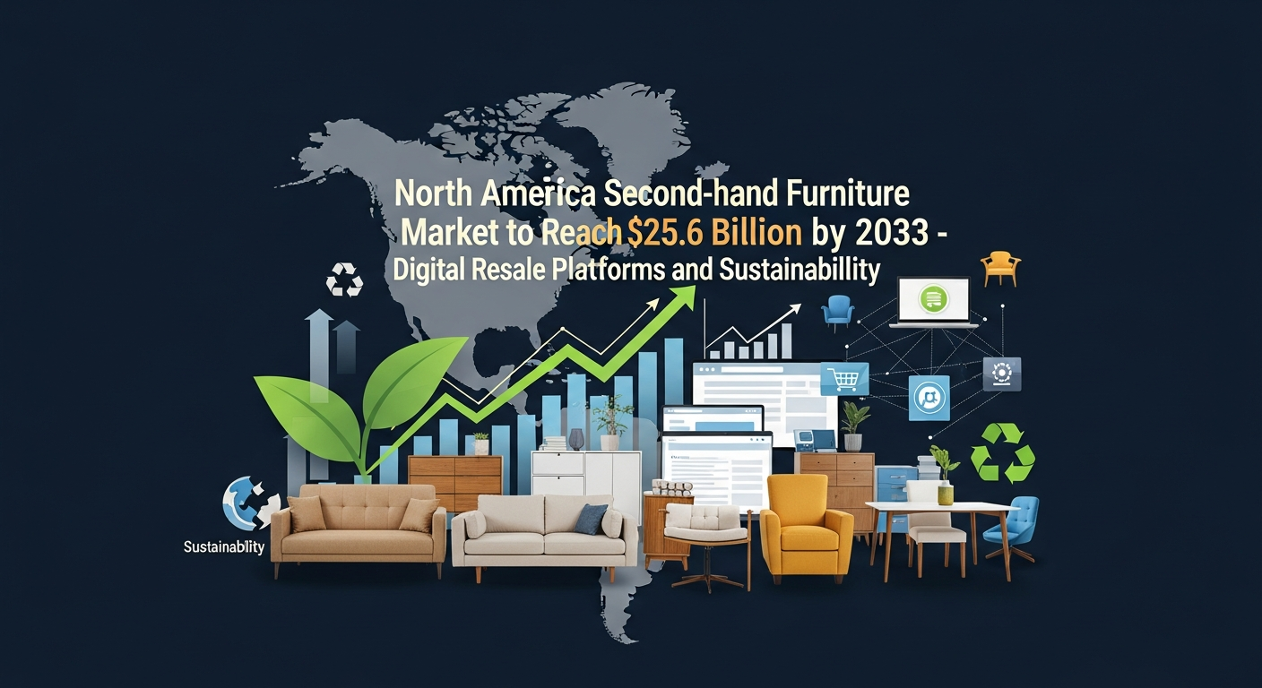 北米中古家具市場、2033年までに256億ドル規模へ - デジタル再販プラットフォームとサステナビリティが牽引