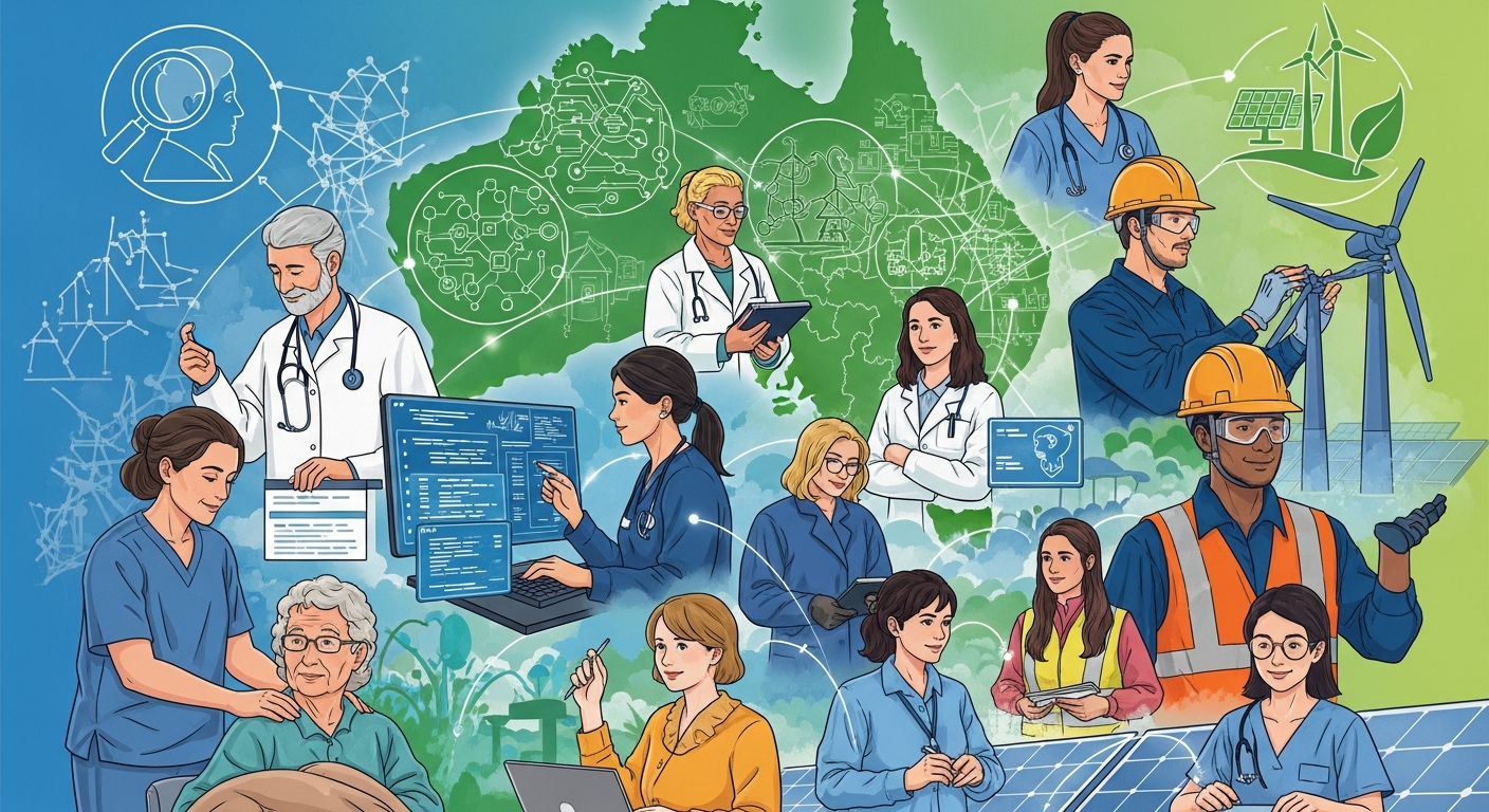 2026年オーストラリアで急成長するトップ10の仕事：高齢化、デジタル化、グリーンエネルギーが牽引するキャリアの未来