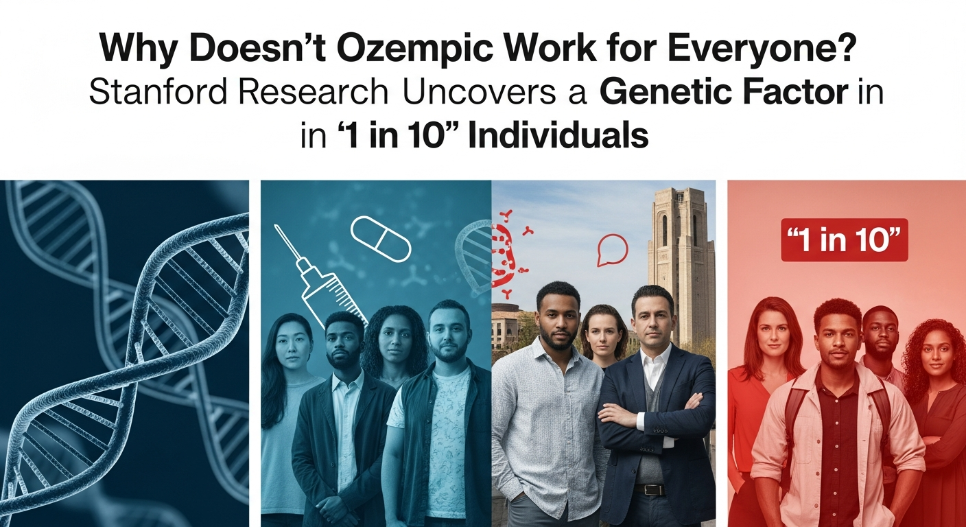 なぜオゼンピックが効かない人がいるのか?スタンフォード大の研究が突き止めた「10人に1人」の遺伝的要因