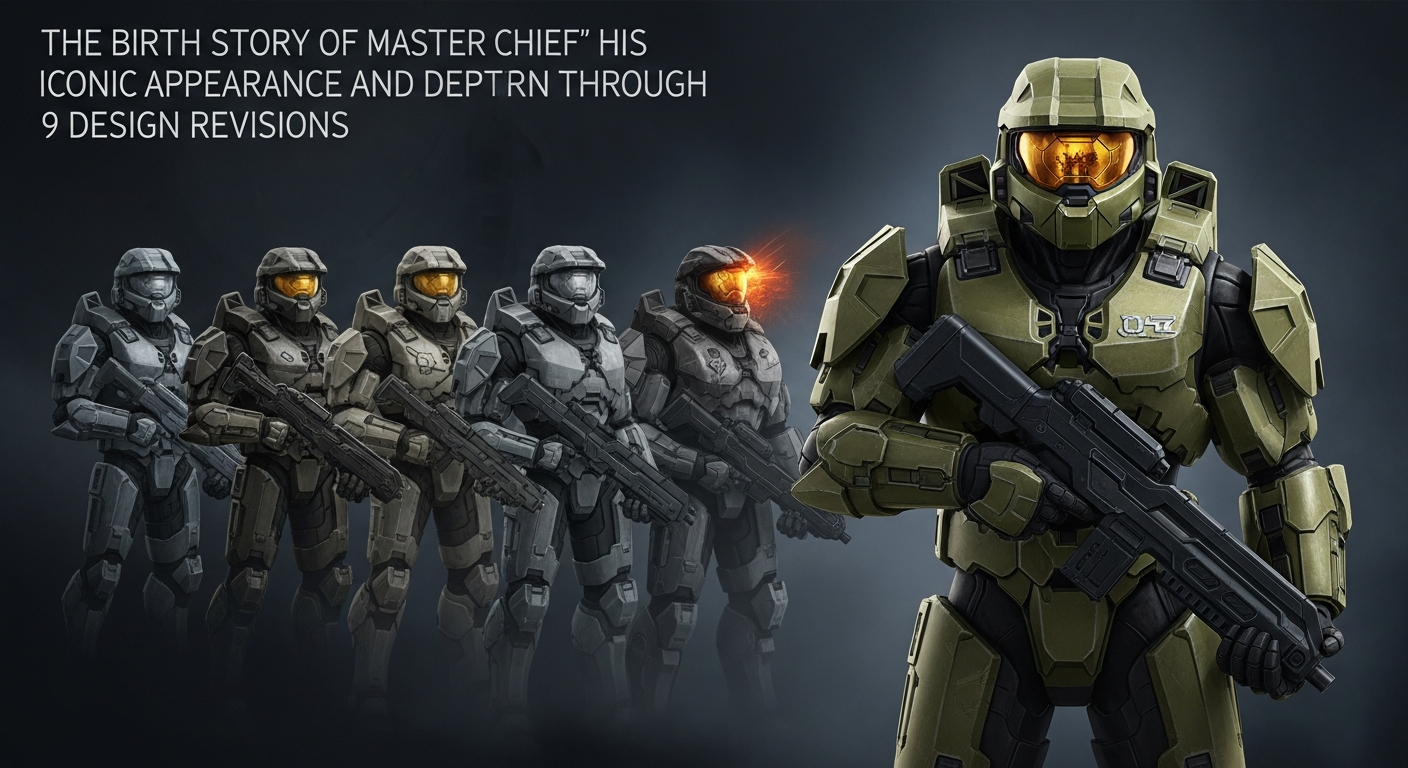 『Halo』マスターチーフ、誕生秘話：9回のデザイン改訂を経て生まれた象徴的姿とその深層