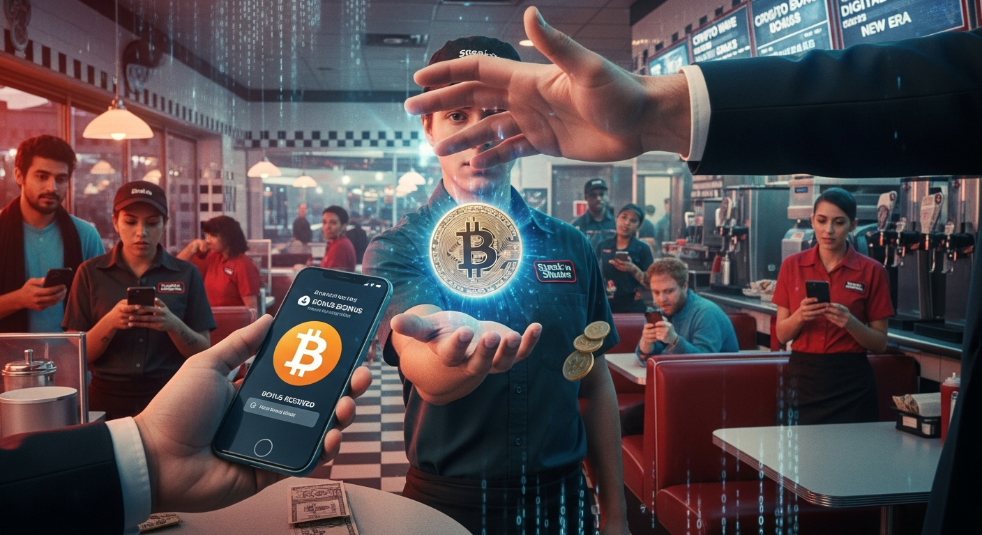 ステーキ&シェイク、時給制従業員にビットコインボーナス支給へ:仮想通貨導入の波紋