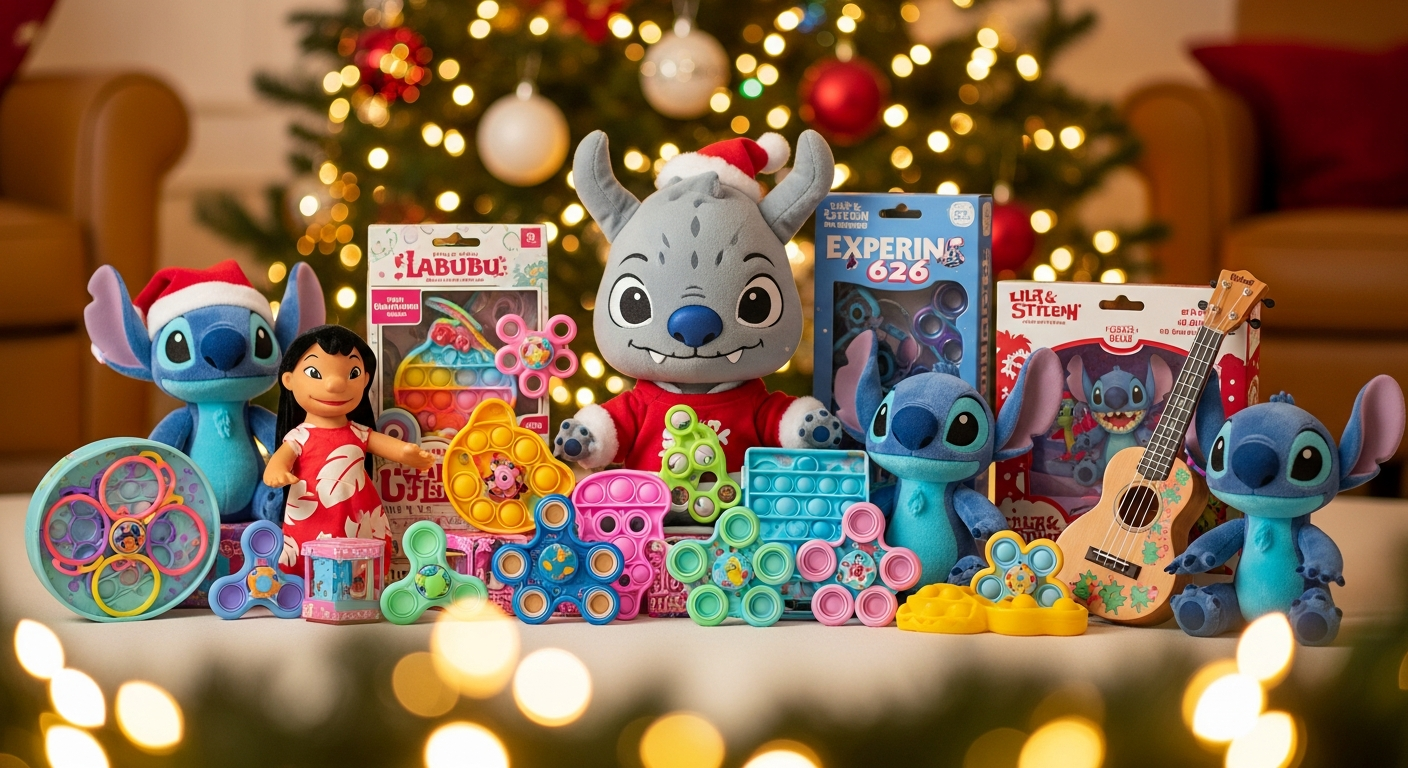 2025年注目のホリデーギフト:ラプブ人形、ハンドスピナー、リロ&スティッチのおもちゃを彩るIP戦略