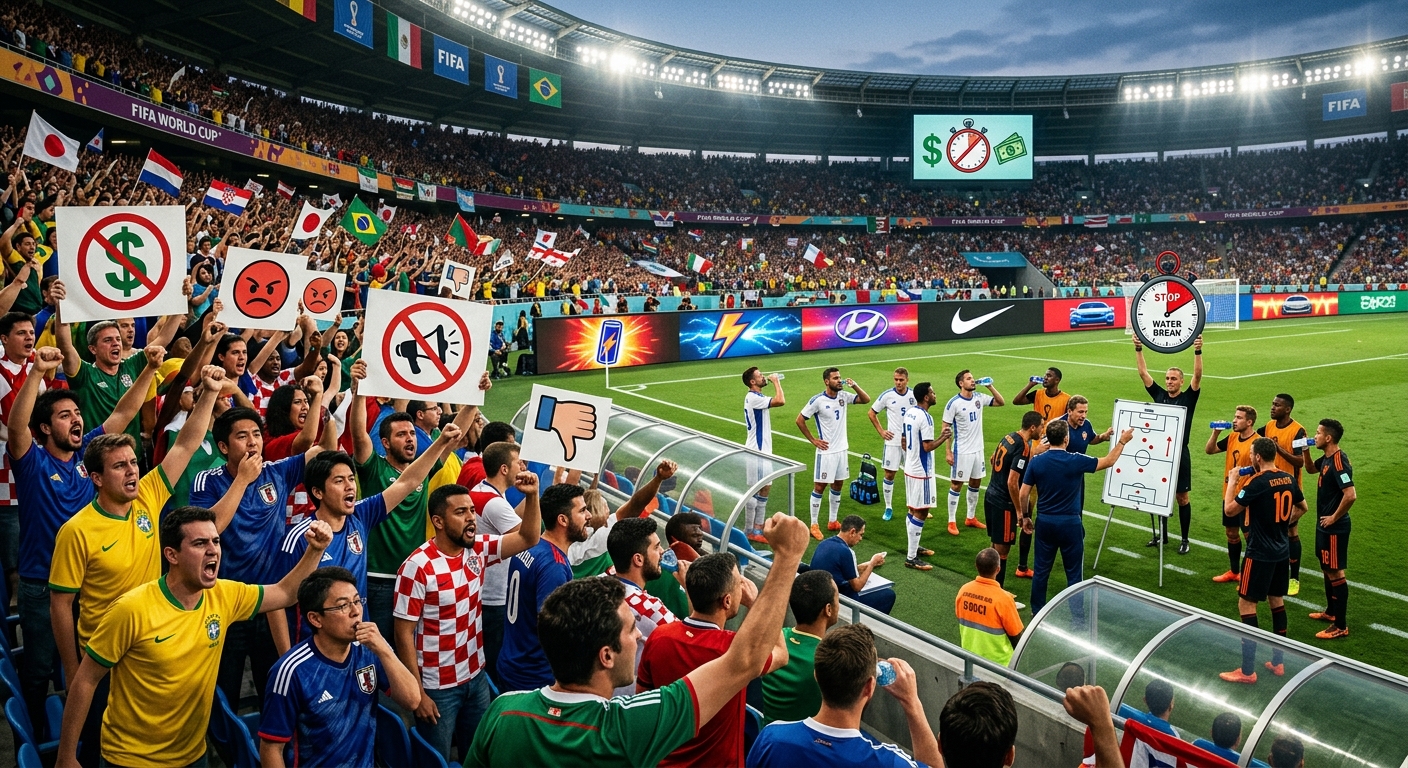 W杯の「給水タイム」はなぜブーイングの的?商業主義と戦術的変化の板挟み