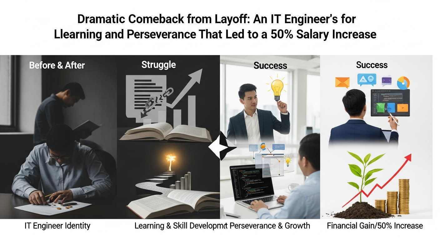 解雇からの劇的逆転劇:IT技術者が語る、50%昇給を勝ち取った学習と粘りの戦略