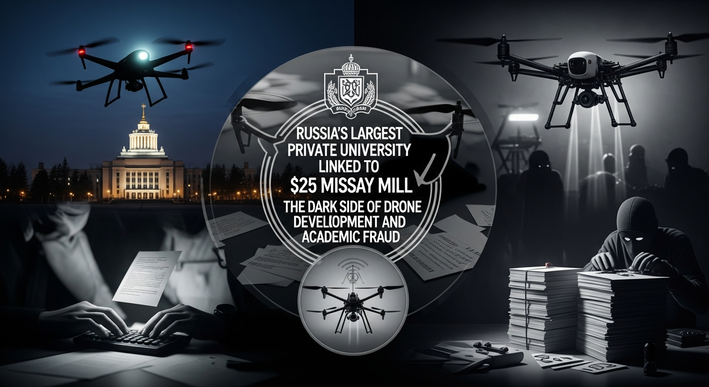 ロシア最大の私立大学は2500万ドルのエッセイミルと繋がっていた:ドローン開発と学術不正の闇