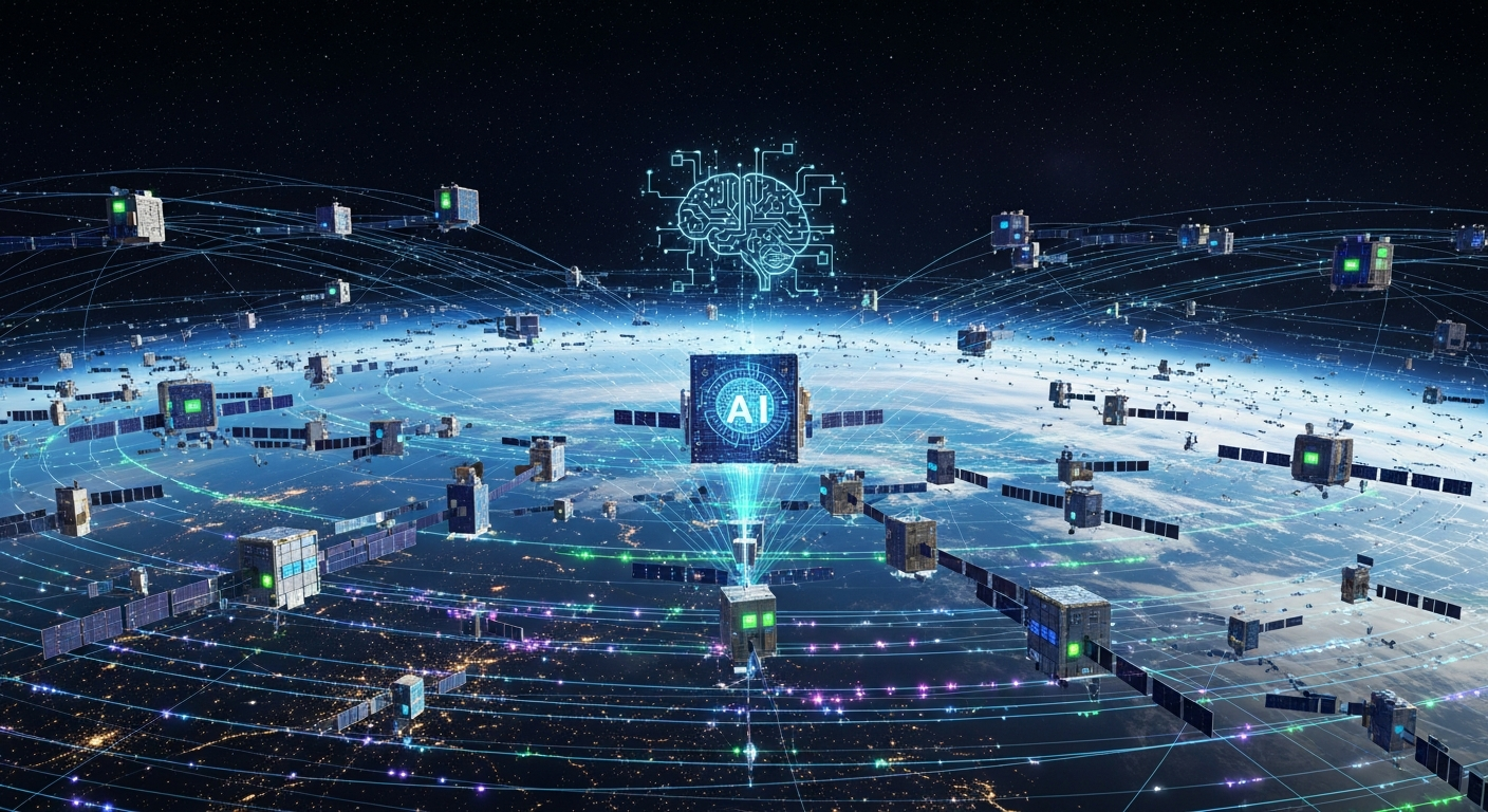 SpaceX、宇宙に巨大AIデータセンター建設を計画:100万基の衛星で地球のインフラ限界を突破へ