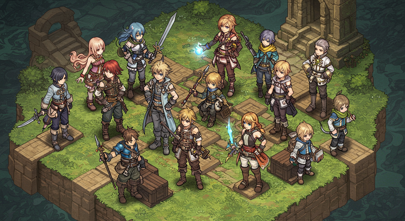 『ファイナルファンタジータクティクス』発売記念！『トライアングルストラテジー』との豪華コラボアート公開