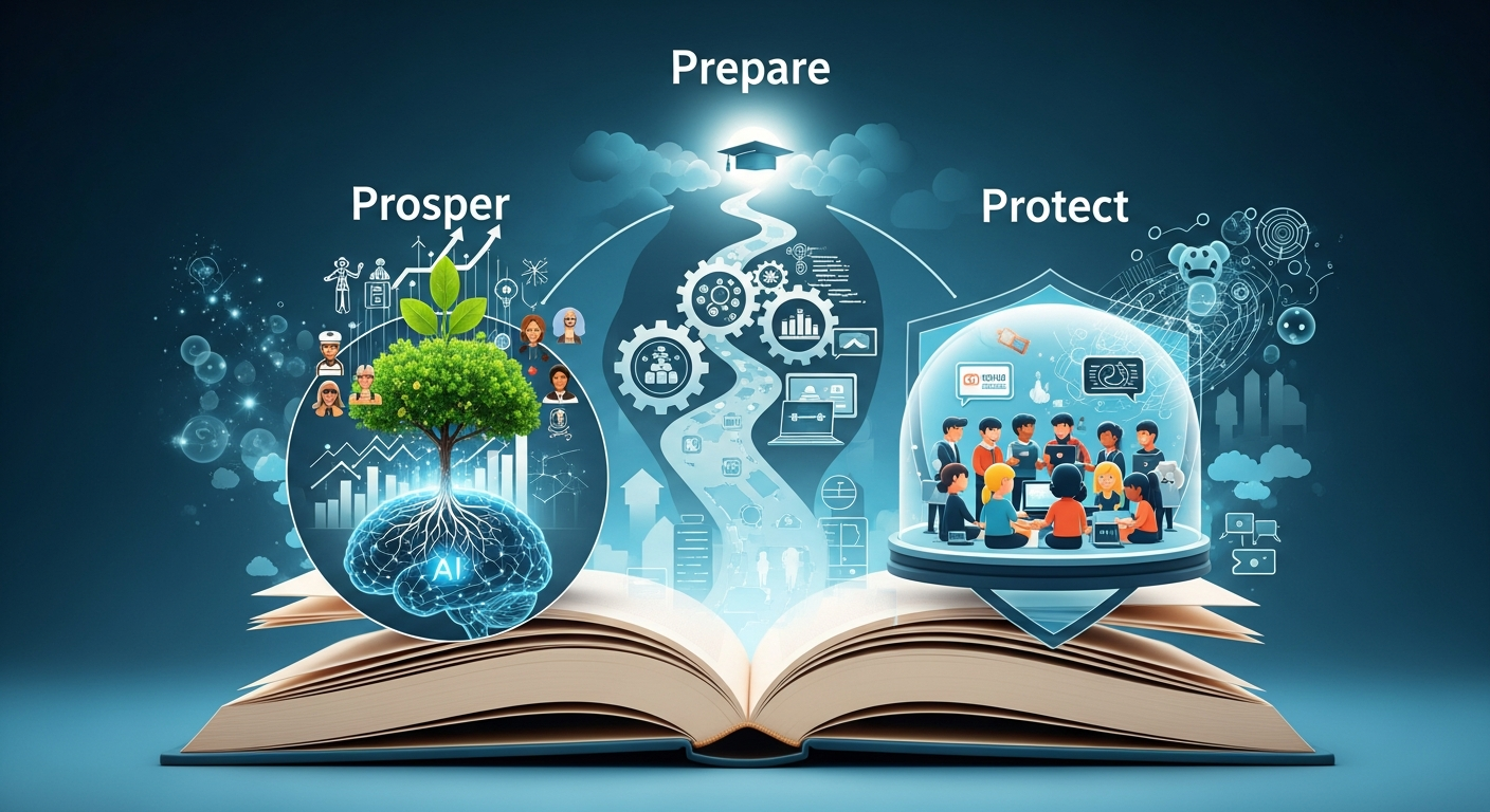 AI時代の教育：リスクを乗り越え、学生の「繁栄・準備・保護」を実現する3つの柱