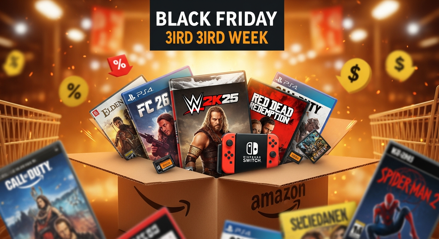 Amazonブラックフライデー第3週:人気ゲームがお買い得!FC 26、WWE 2K25、レッド・デッド・リデンプションSwitch版など注目タイトルが多数登場