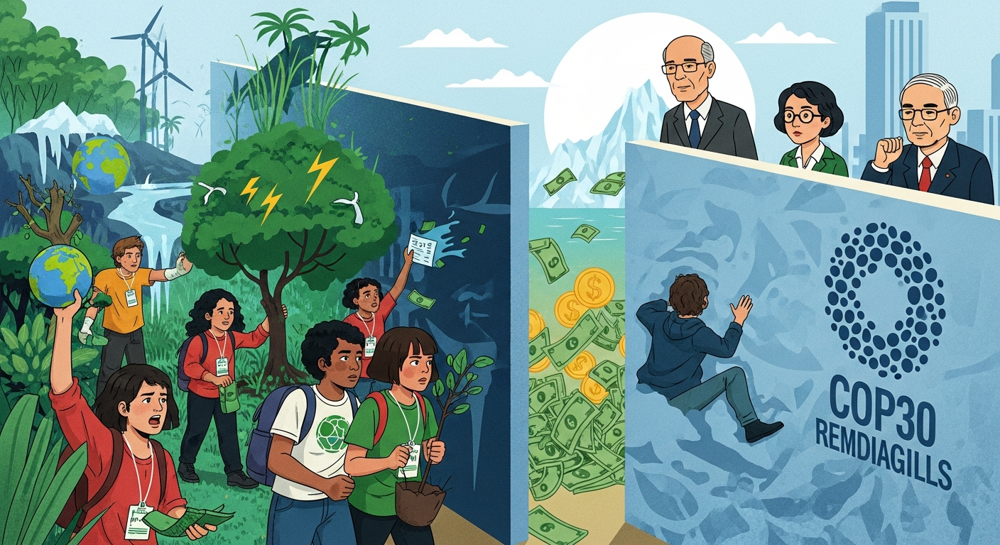 COP30開催地のブラジルで露呈した「権力の問題」:気候活動をリードする若者たち、資金提供の壁に直面