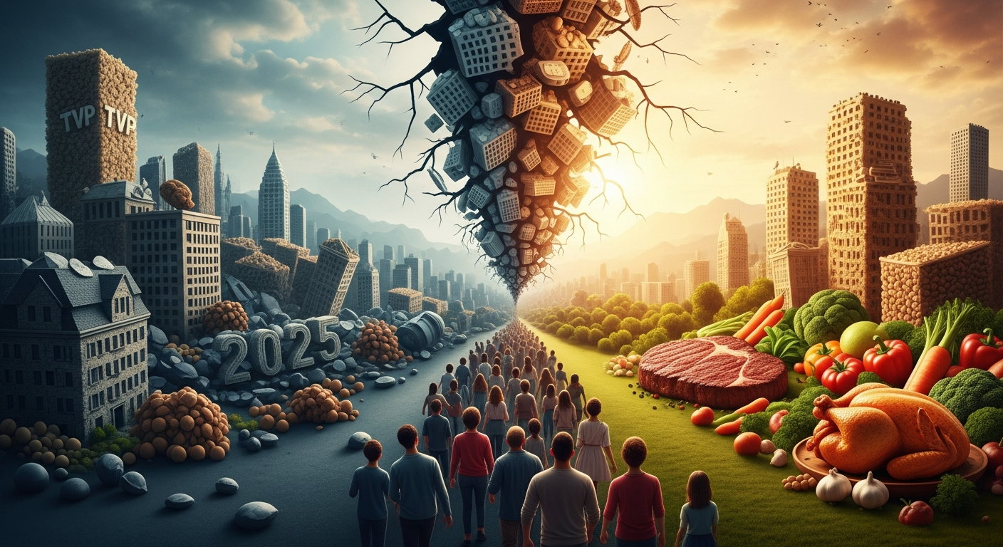 2025年、フェイクミート・昆虫食市場の崩壊:消費者は「本物の味」へ回帰