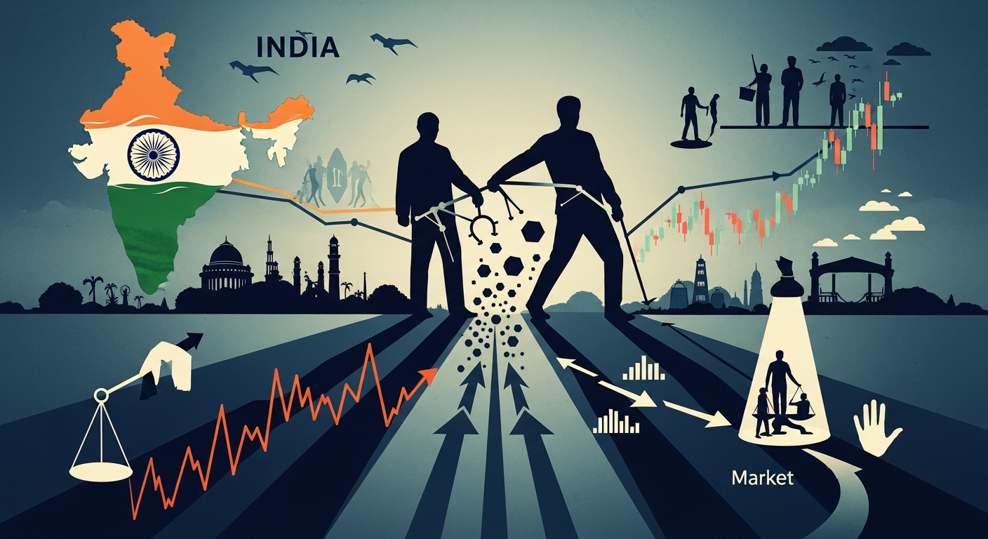 インド市場に忍び寄る「二社寡占」の影:投資家が見過ごせない構造的リスクとその対策