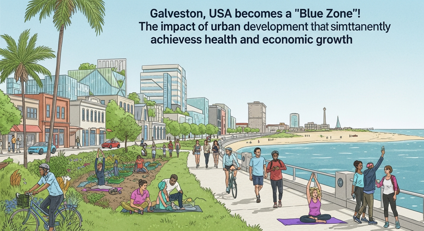 米ガルベストンが「ブルーゾーン」へ！健康と経済成長を同時に叶える街づくりの衝撃