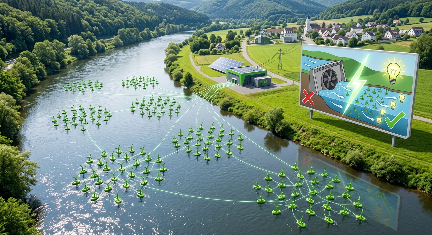 ダムなしで発電？ドイツの川に誕生した「スウォーム発電所」の衝撃