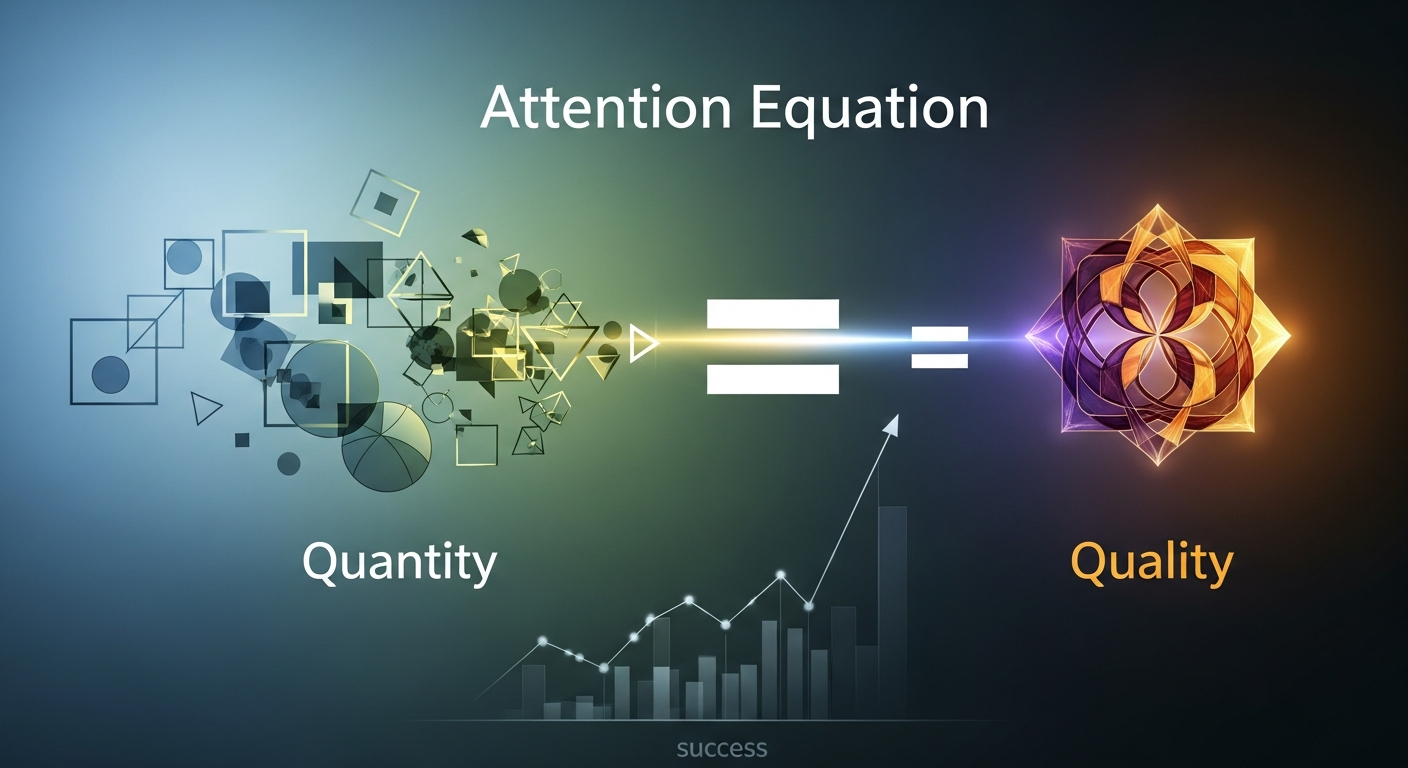 「注目度の方程式」で解き明かす、コンテンツ成功の新基準:量より質への転換戦略