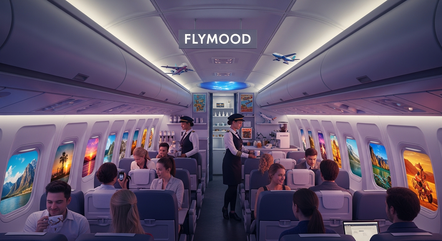 まるで飛行機の中!トロントにオープンした、旅気分を味わえるユニークなカフェ「FlyMood」