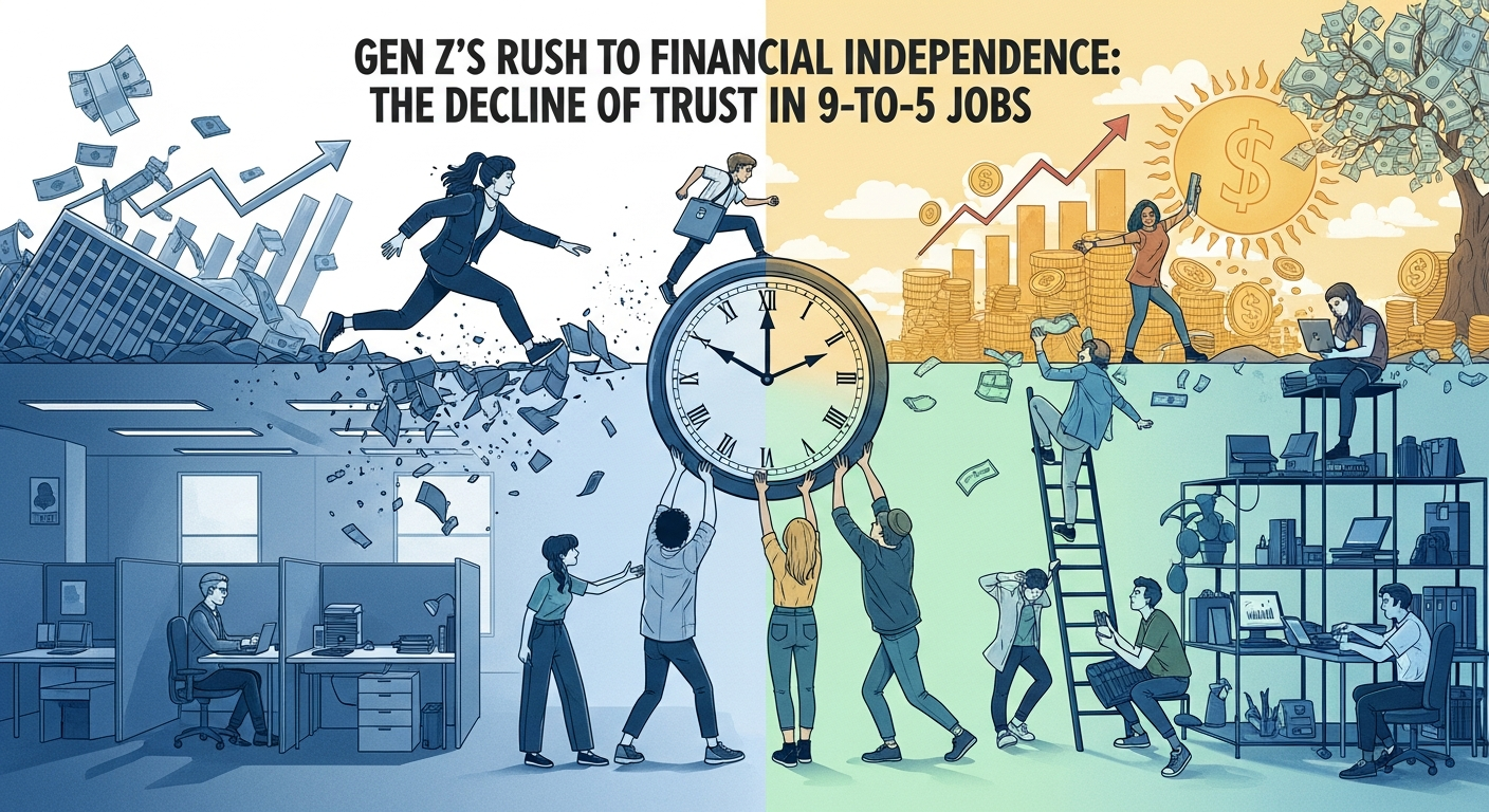 Gen Zの金融独立への疾走:9時~5時の仕事への信頼低下の背景