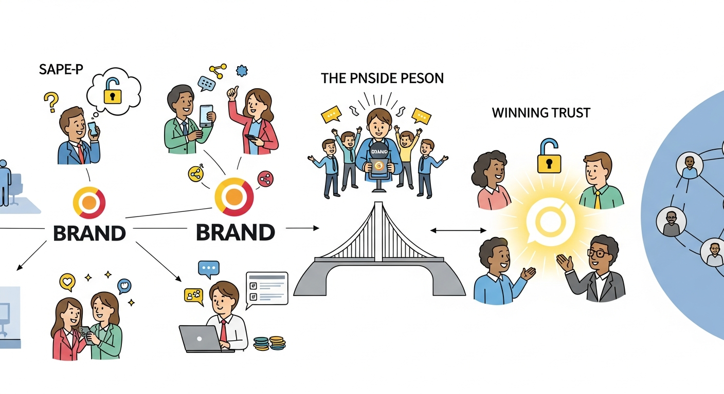 「中の人」がブランドを変える：従業員インフルエンサーで信頼と共感を築き、成長を加速させる5つのステップ