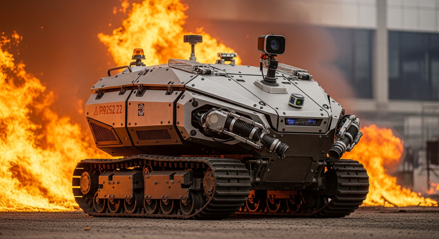 1,000度の炎にも突入!現代の消防を変える韓国の「無人自律ロボット」の正体