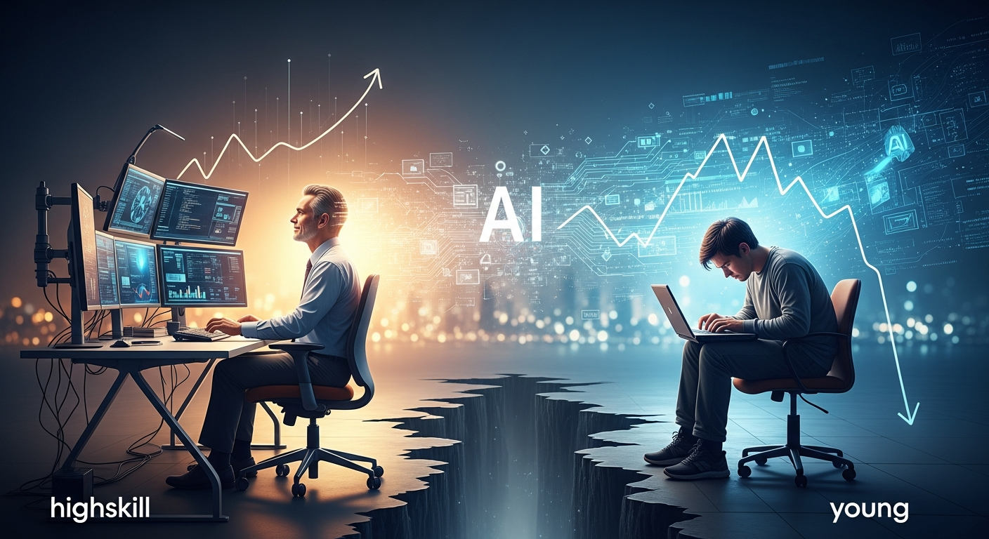 AI時代に「高スキル層」と「若手」の格差が拡大？テック業界が直面する知られざる雇用の現実