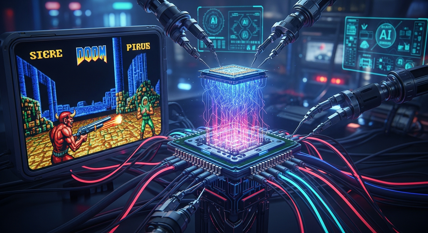 驚異の1週間！脳細胞チップが「DOOM」をプレイ、AIとロボティクスに新時代到来か？