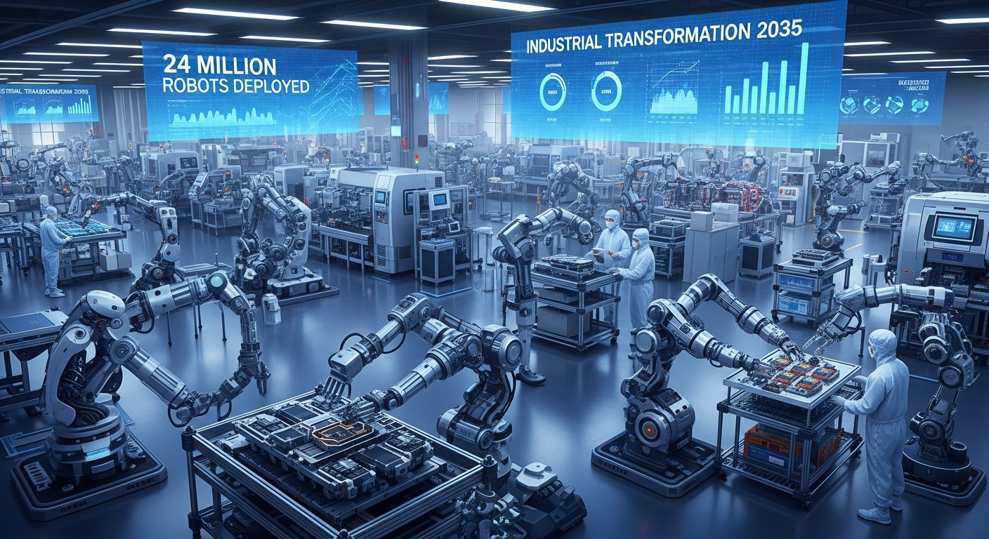 中国の労働力不足を救う2400万体のロボット革命:2035年に向けた産業の転換点