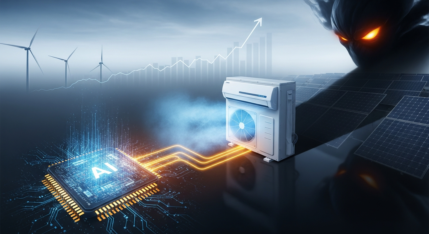 AIとエアコンが「クリーンエネルギーの勝利」を阻む？電力需要増大の衝撃