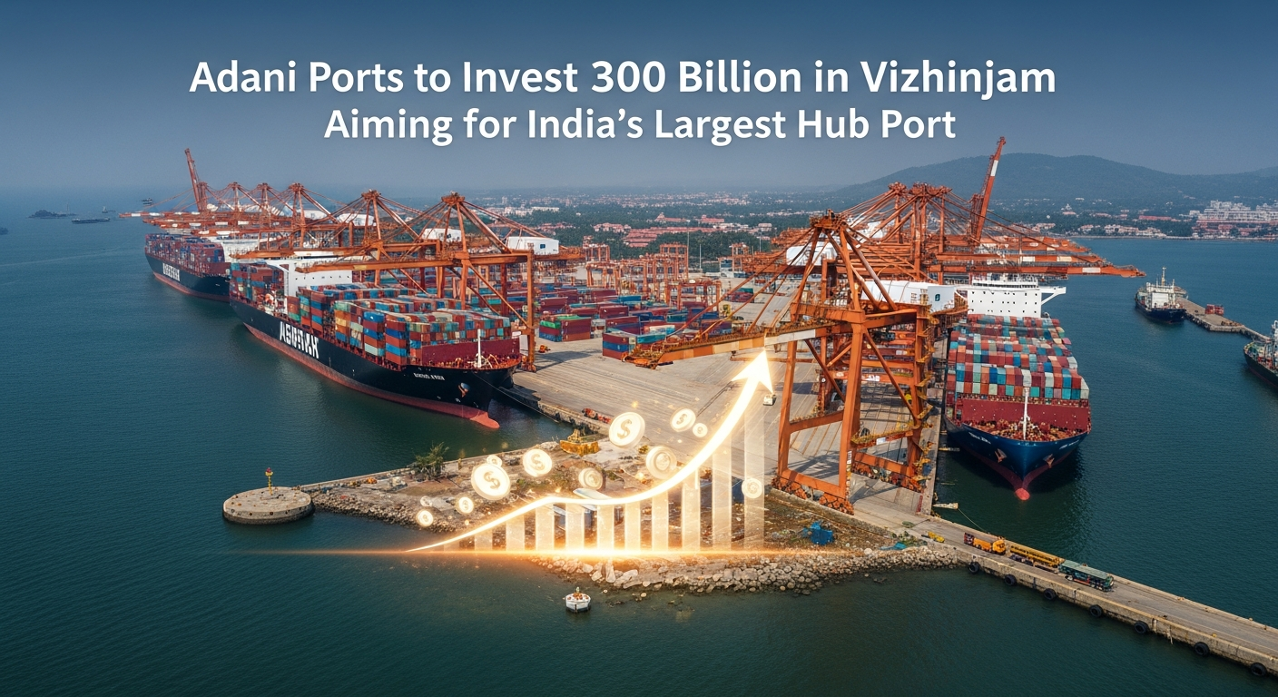 アダーニ・ポーツ、ヴィジンジャム港に300億ルピー投資へ:インド亜大陸最大のハブ港目指す