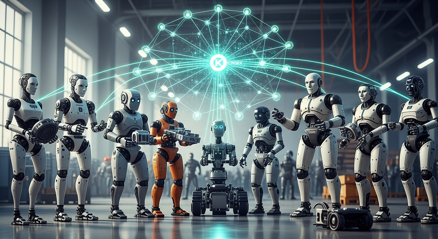 ブロックチェーンでロボット労働を解放：Konnex、1500万ドルの資金調達で「物理的労働経済」の未来を拓く