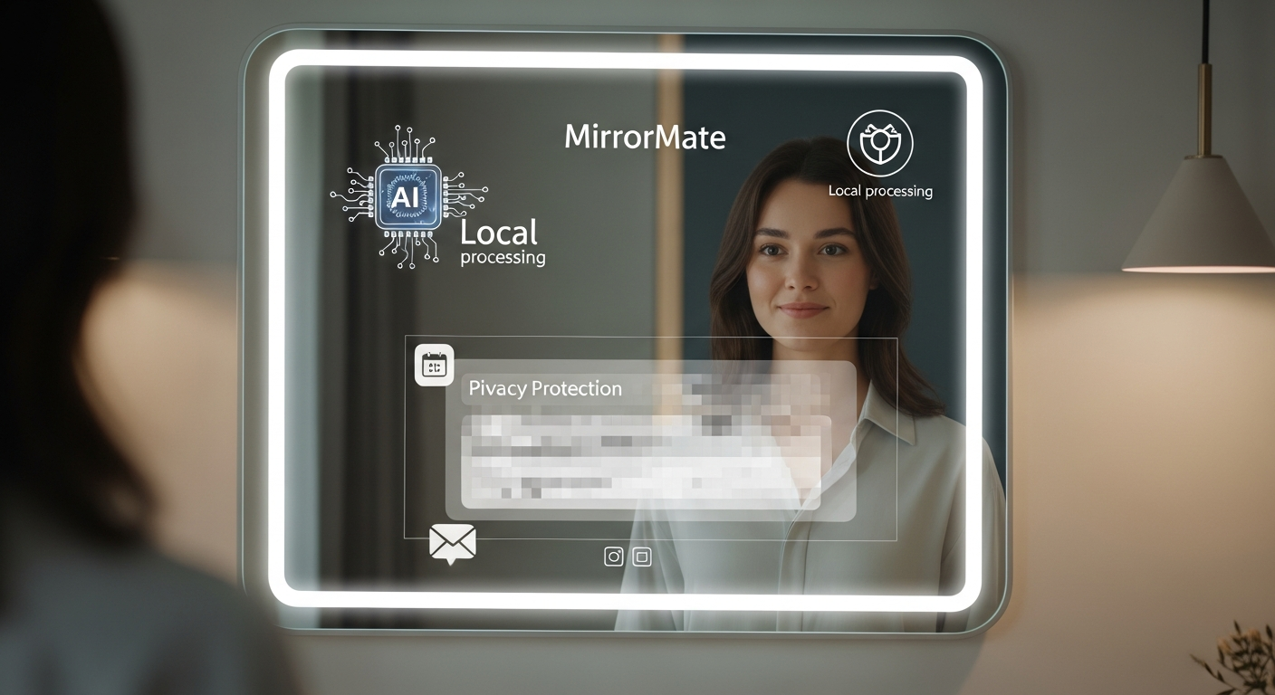 「MirrorMate」登場:プライバシーを守る、ローカルAI搭載スマートミラーの世界