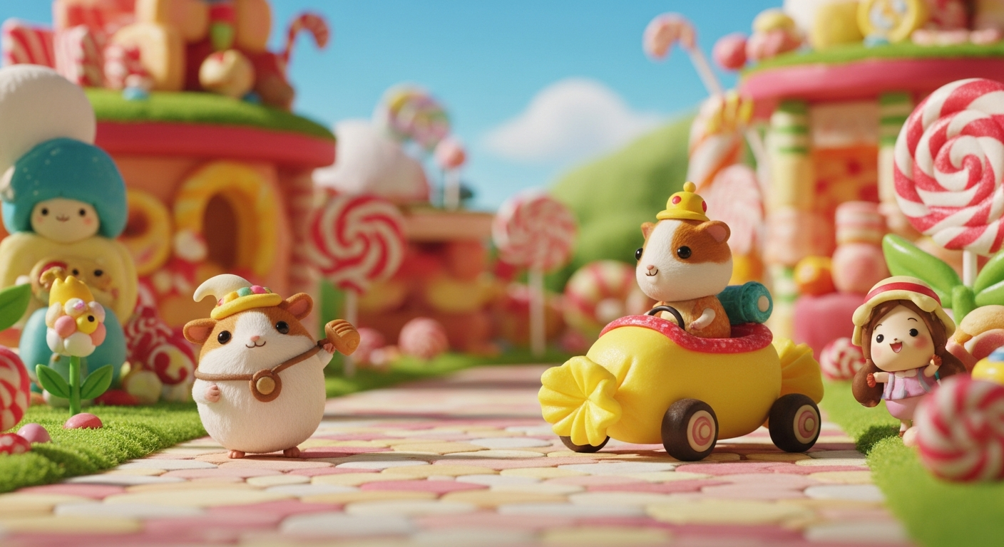 「PUI PUI モルカー」監督とWIT STUDIOが贈る新作ストップモーションアニメ「キャンディ・ケリーズ」4月放送開始!