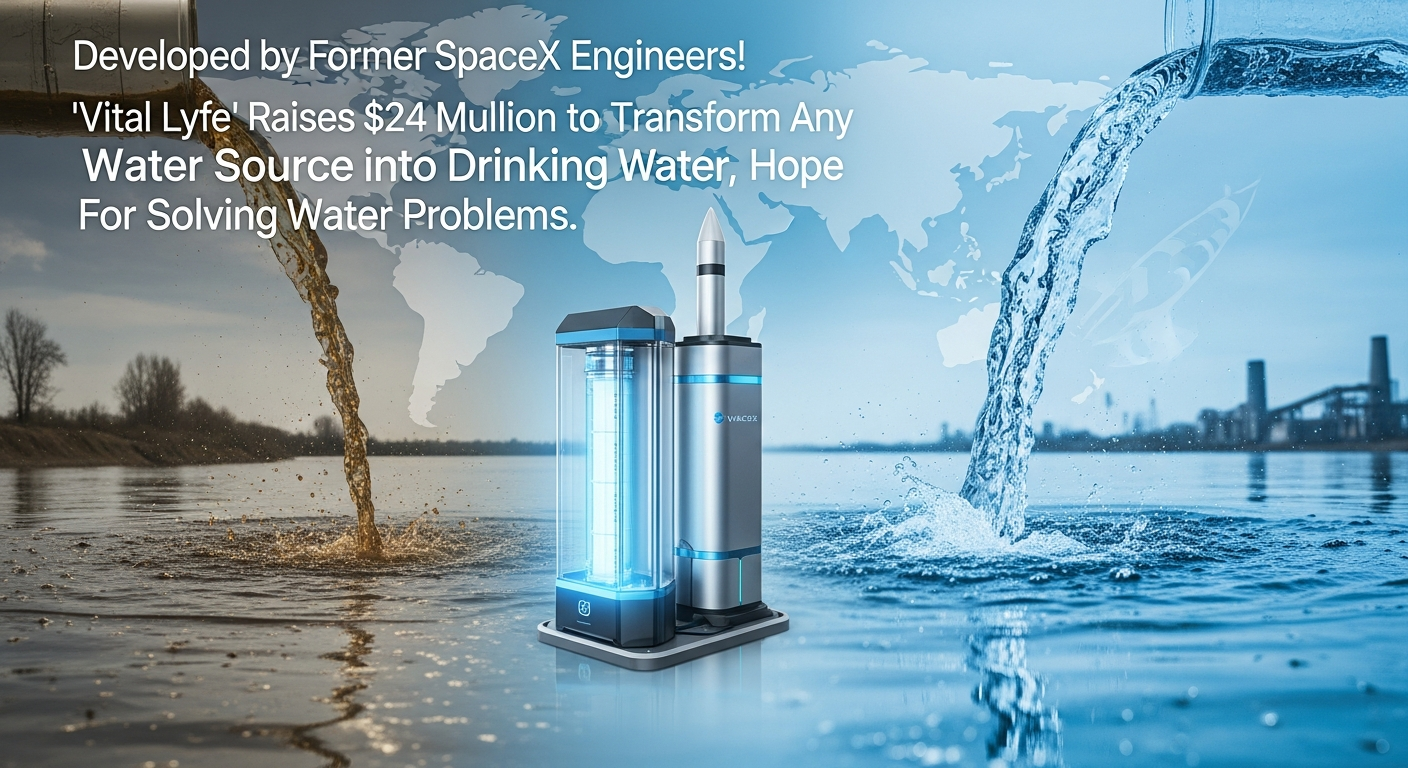 元SpaceXエンジニアが開発! どんな水源も飲料水に変える「Vital Lyfe」が2400万ドル調達、水問題解決への期待