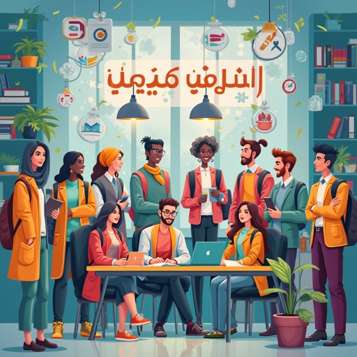 Title: "انا احب الاكاديمية العربية الدولية"