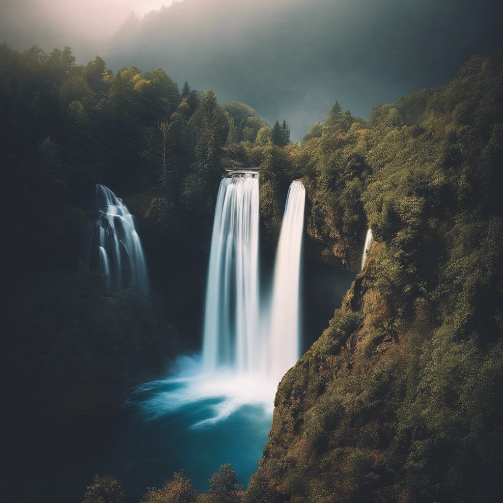 Free AI Waterfall Photography Generator