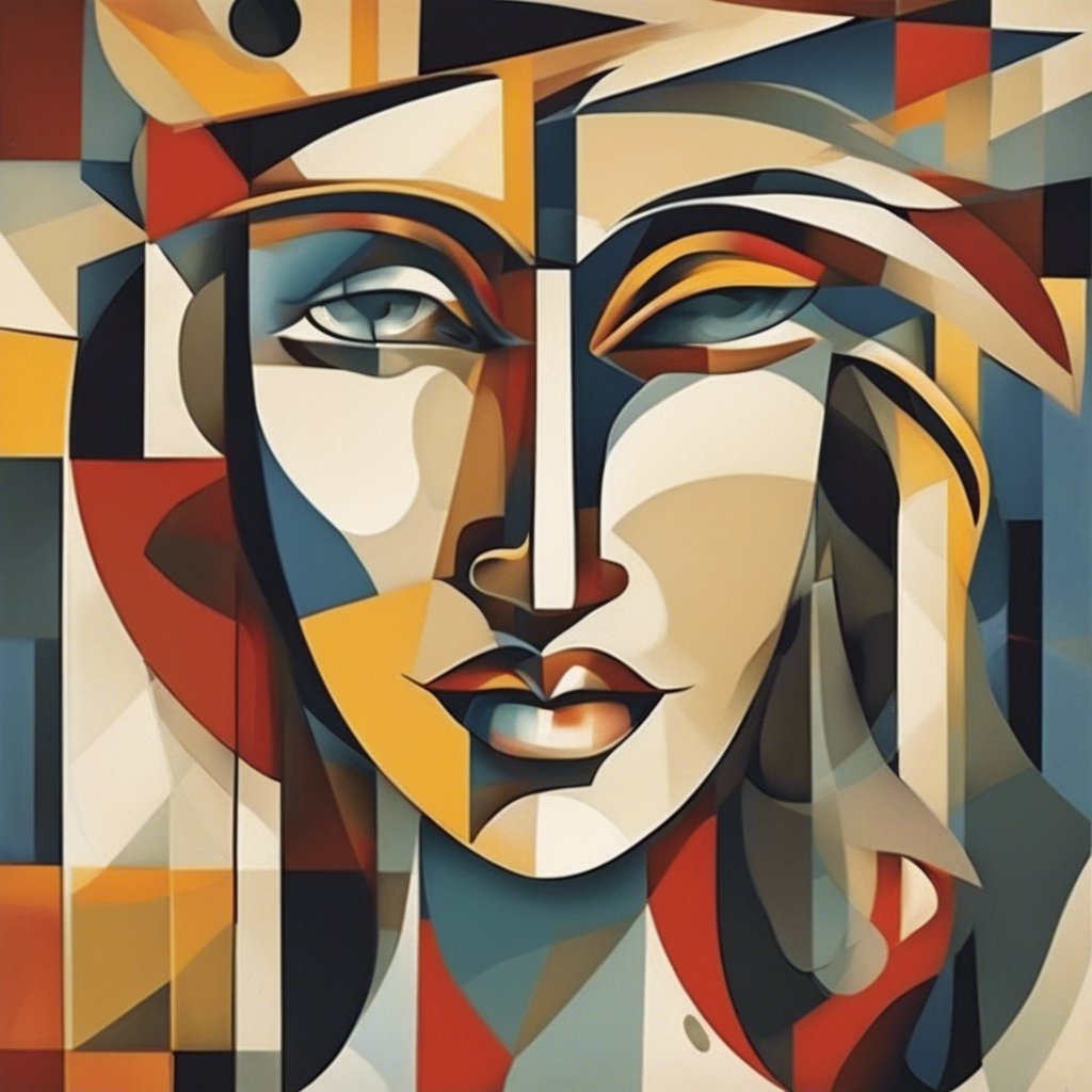 Cubist Art Mockup Generator