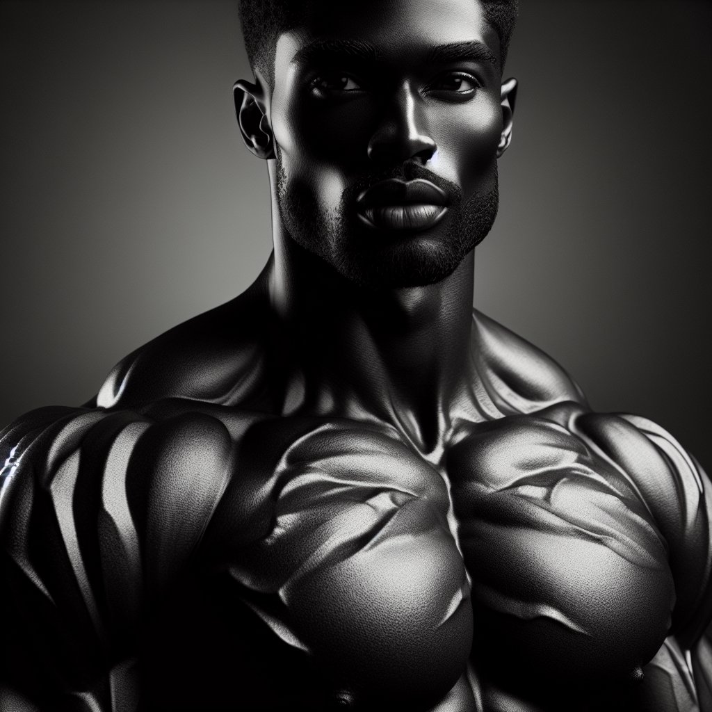 AI Strong Man Black And White Creator