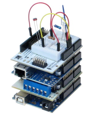 Arduino с модулями в несколько этажей