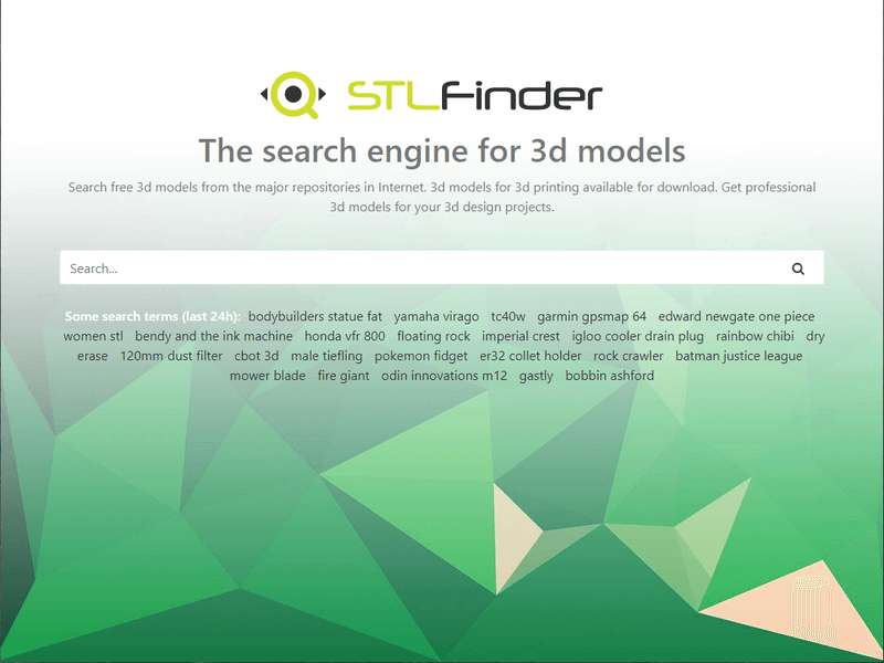 Сайт STLFinder