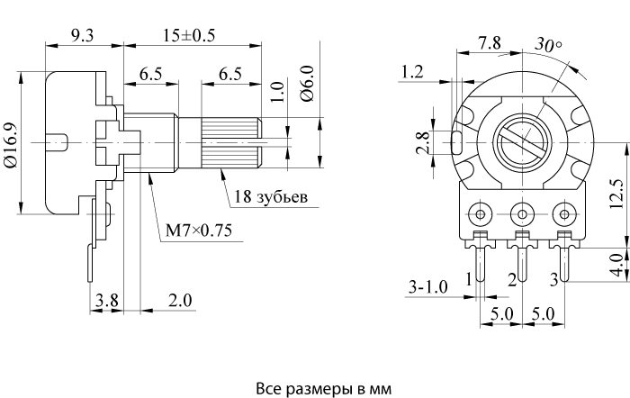 Габаритный чертеж