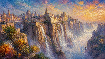 Impressionist Landscape Art Style concept art example