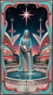 Googie Architecture tarot card example