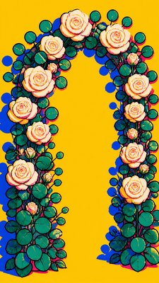 Pop Art Portrait Style wedding invitation example