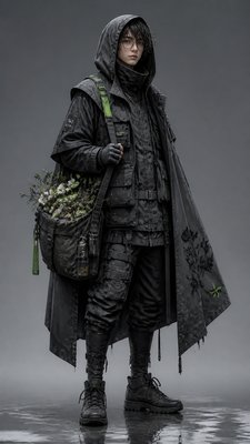 Techwear Fashion character design example