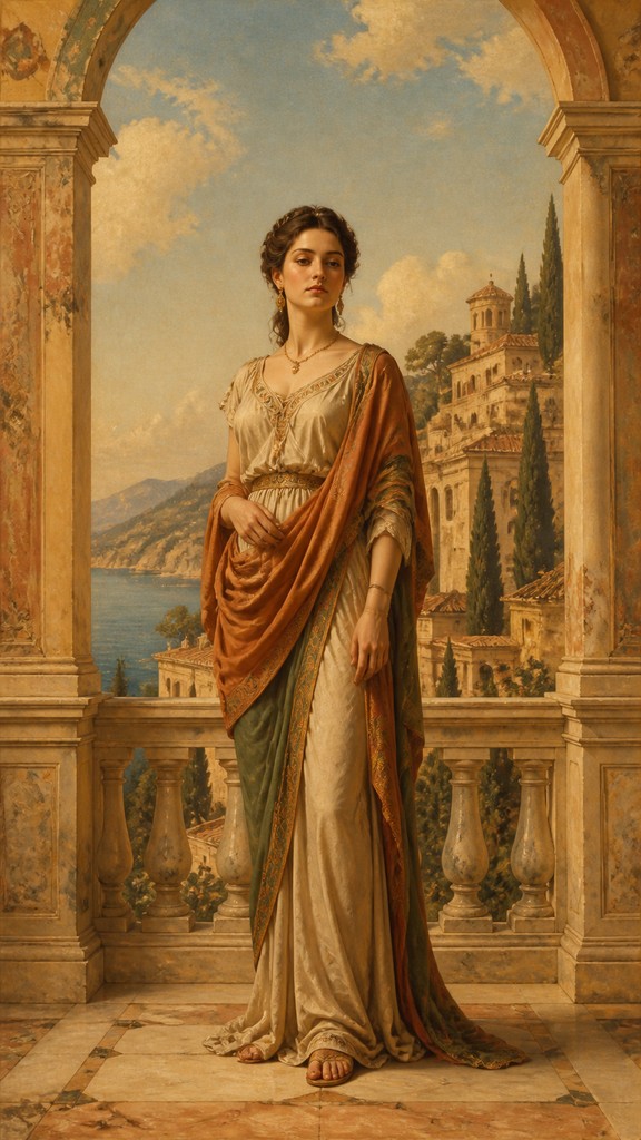 full-length portrait of an elegant figure — Italian Art Style