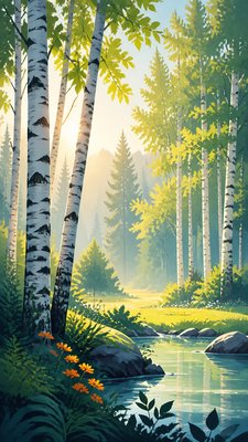 Digital Illustration Portrait Style wall art print example