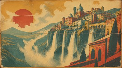 Vintage Poster Design concept art example