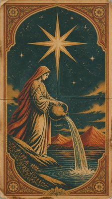 Vintage Poster Design tarot card example